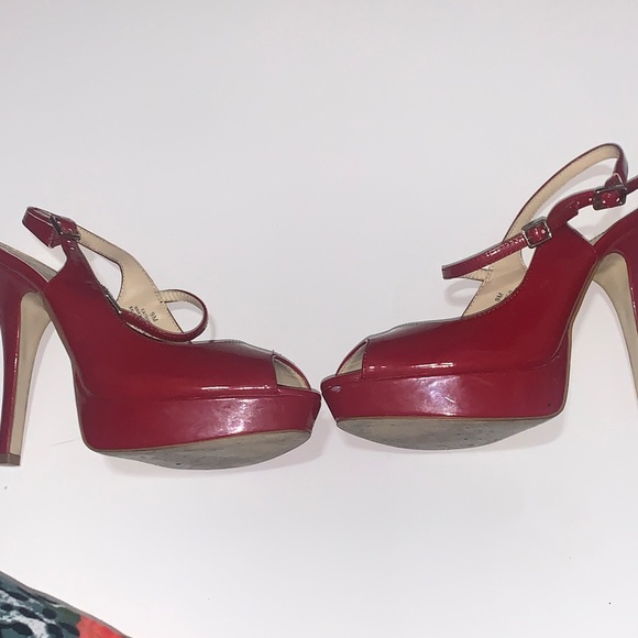 Enzo Angiolini Red Platform Heels ❤️ 👠 - Picture 4 of 12
